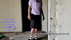 นักเรียนม.ต้นโดดเรียนไปถ่ายคลิปXXxเย็ดกันที่บ้านร้างหลอน